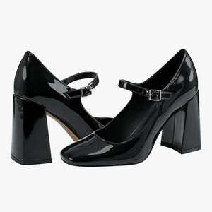 Marc Fisher Black Patent Mary Jane Heels